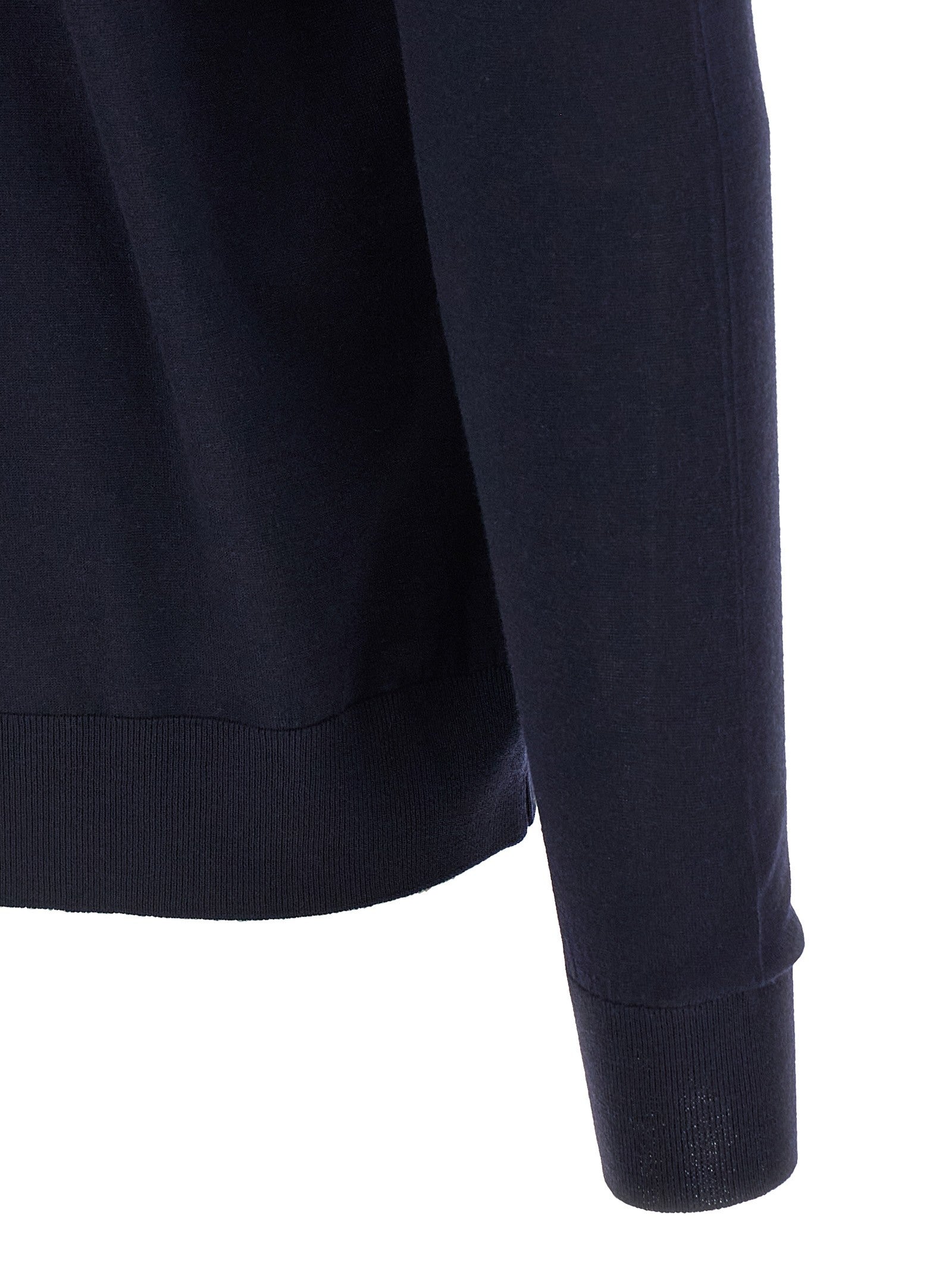 Kiton Half Zip Sweater Blue