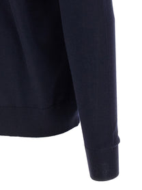 Kiton Half Zip Sweater Blue