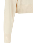Coperni Half Zip Sweater White