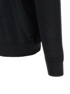 Kiton Half Zip Sweater Black, view 4