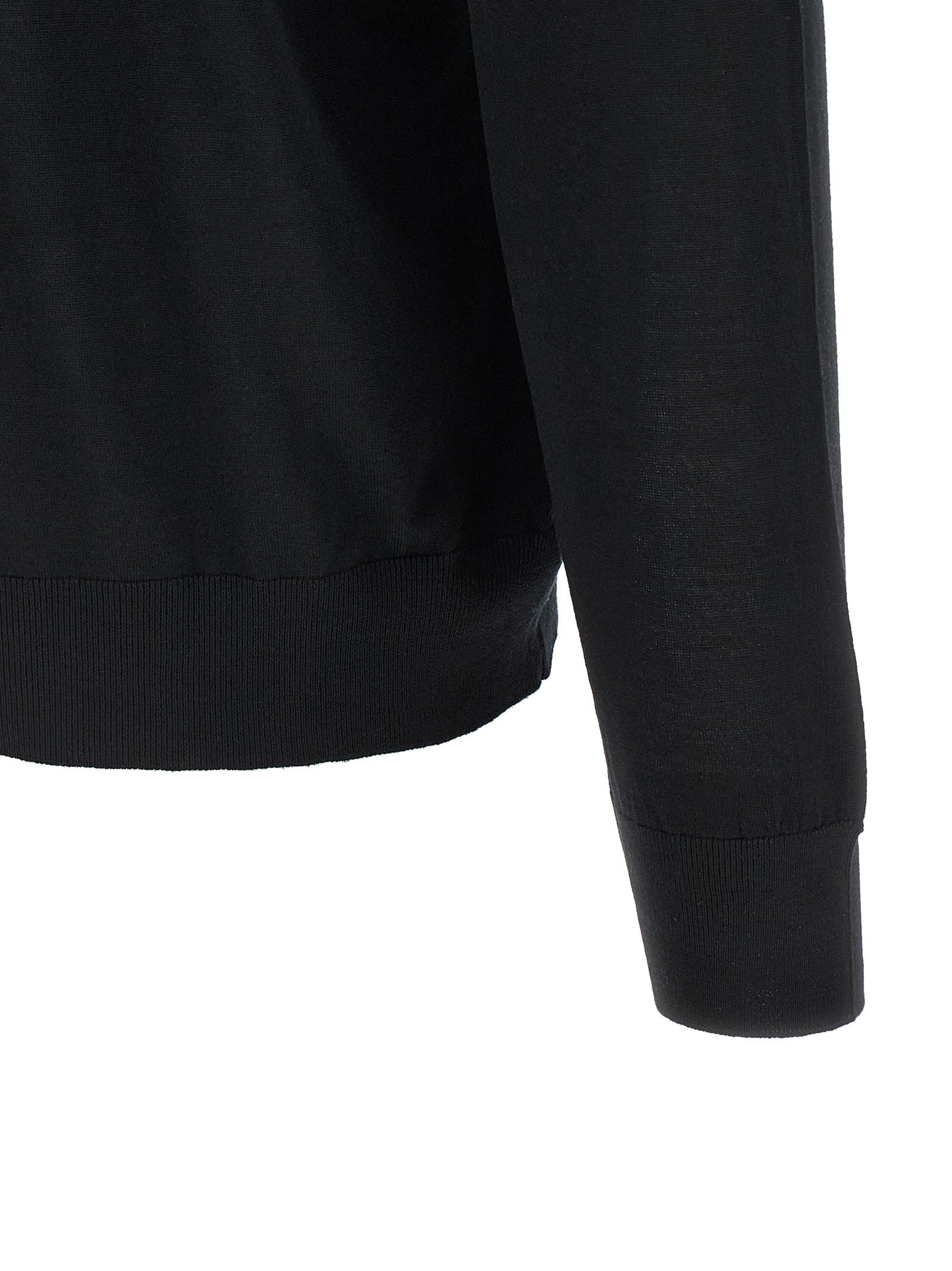 Kiton Half Zip Sweater Black