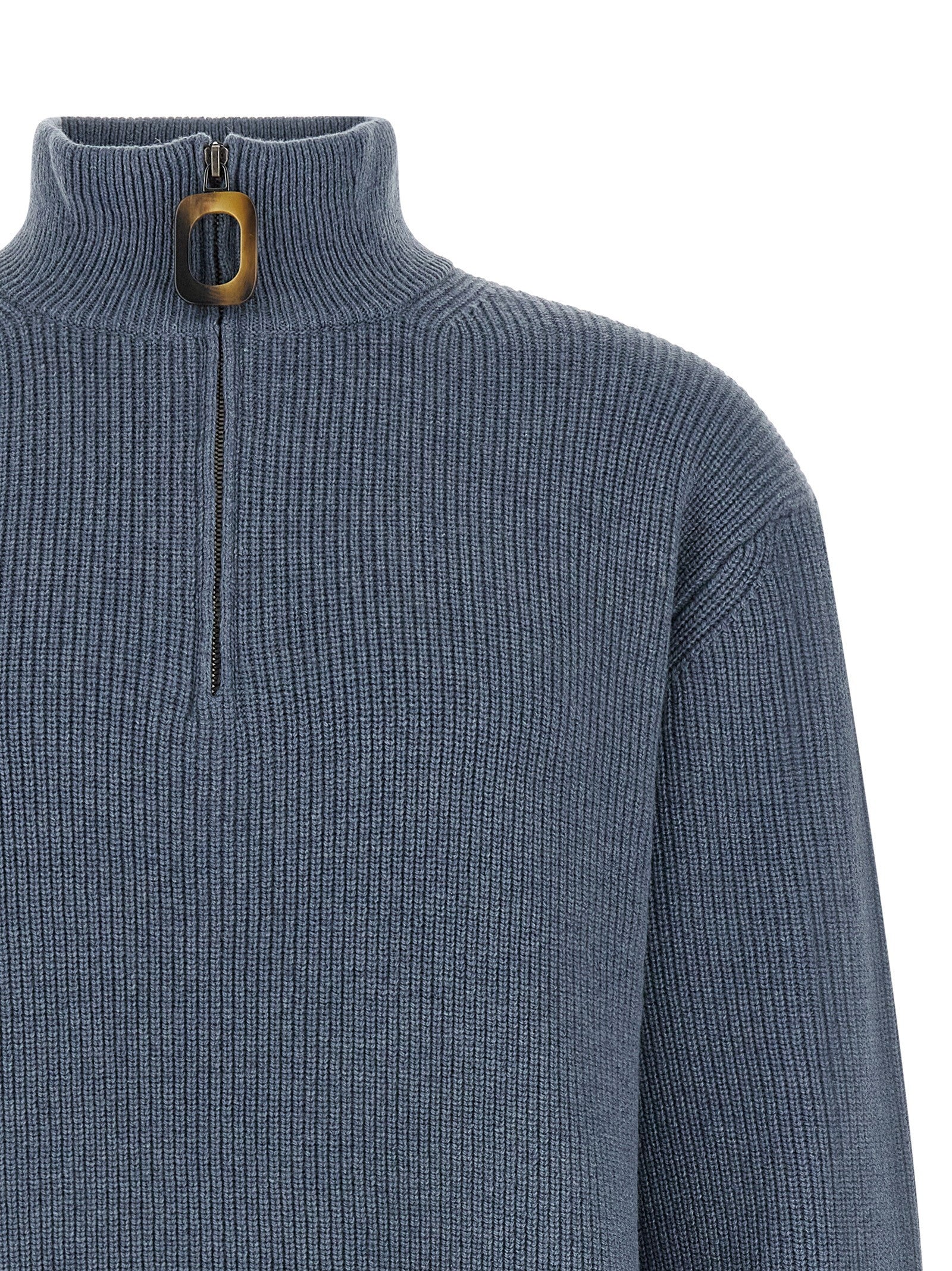 JW Anderson Half Zip Sweater Blue