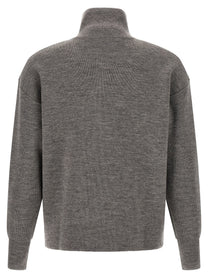ma' ry' ya Half Zip Sweater Grey