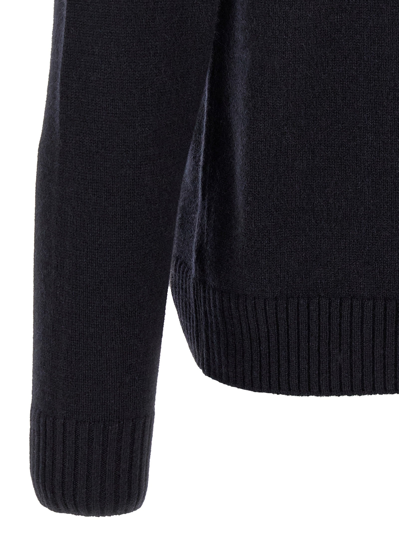 Zanone Half Zip Sweater Blue