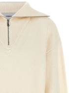 Coperni Half Zip Sweater White