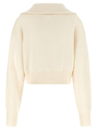 Coperni Half Zip Sweater White