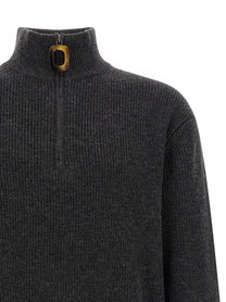 JW Anderson Half Zip Sweater Grey