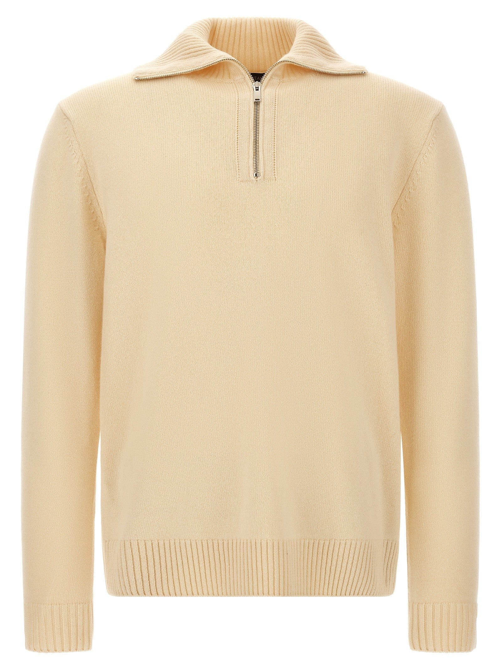 Zanone Half Zip Sweater White