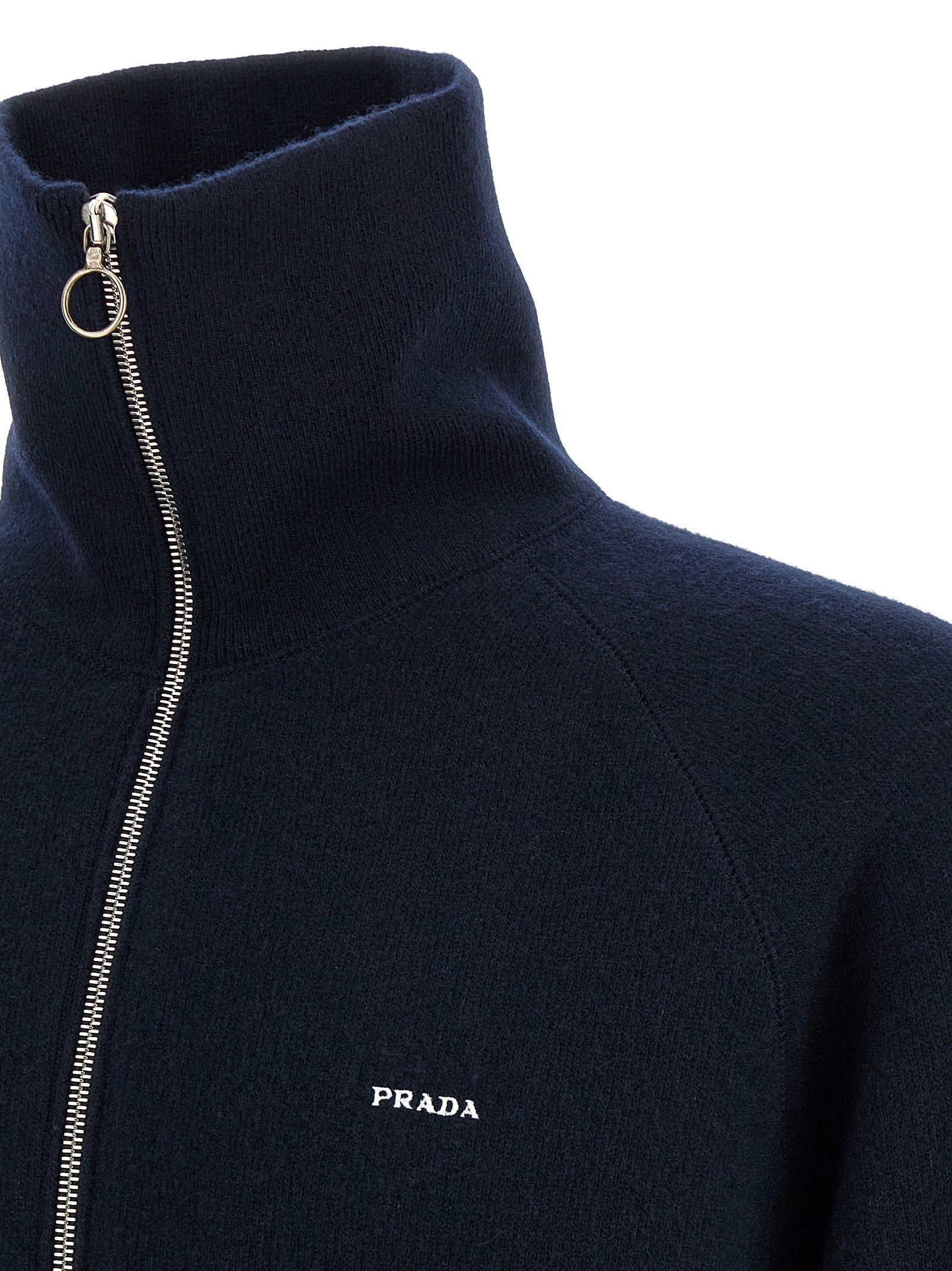 PRADA Half Zip Sweater Blue