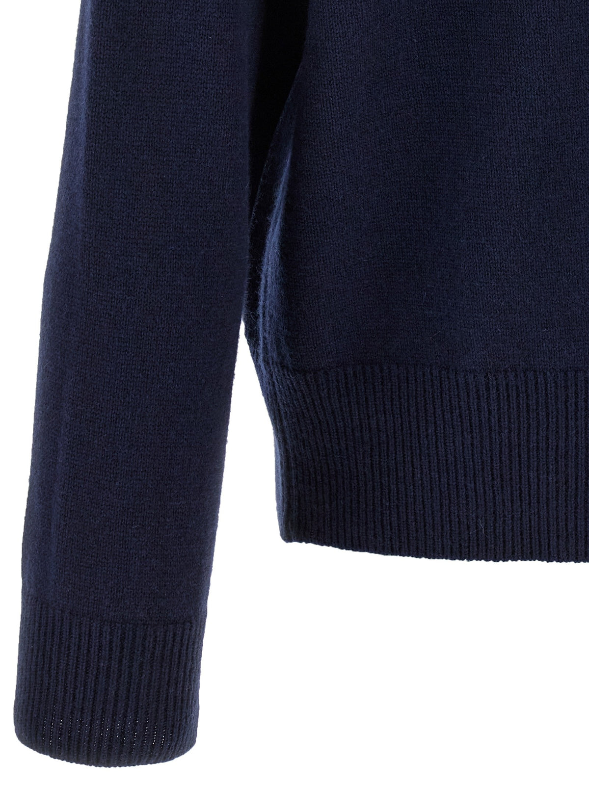 Larmeri Studio Half Zip Sweater Blue, view 4