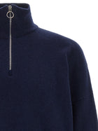 Larmeri Studio Half Zip Sweater Blue, view 3