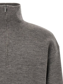 ma' ry' ya Half Zip Sweater Grey
