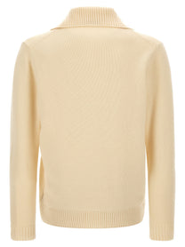 Zanone Half Zip Sweater White