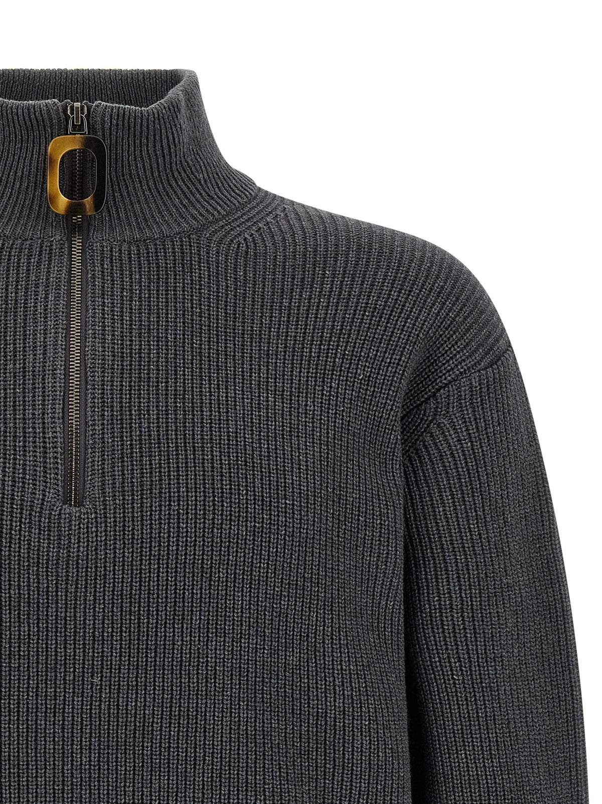 JW Anderson Half Zip Sweater Grey