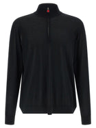 Kiton Half Zip Sweater Black