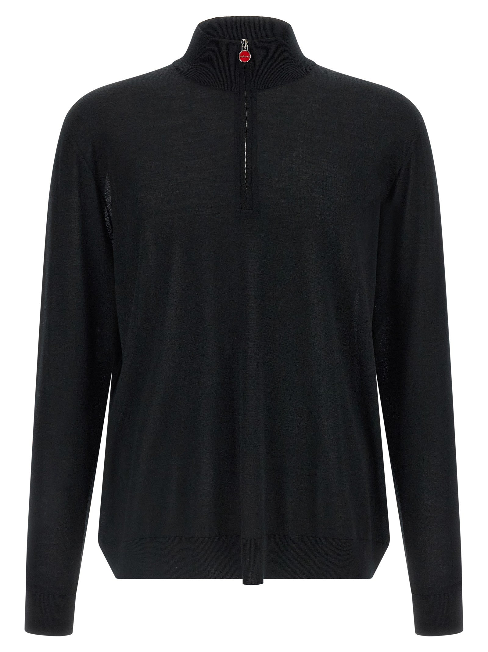Kiton Half Zip Sweater Black