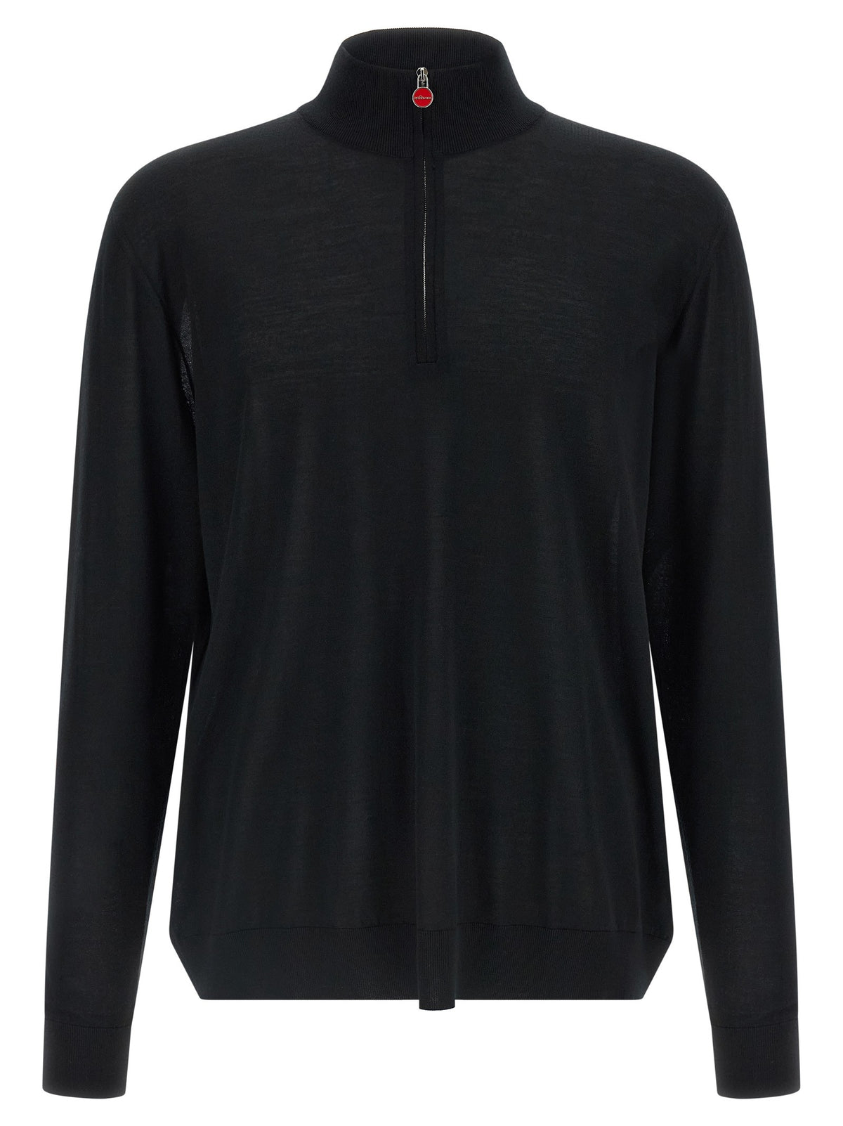 Kiton Half Zip Sweater Black