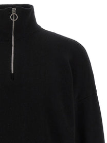 Larmeri Studio Half Zip Sweater Black, view 3