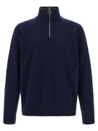 Larmeri Studio Half Zip Sweater Blue