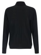 Kiton Half Zip Sweater Black, view 2