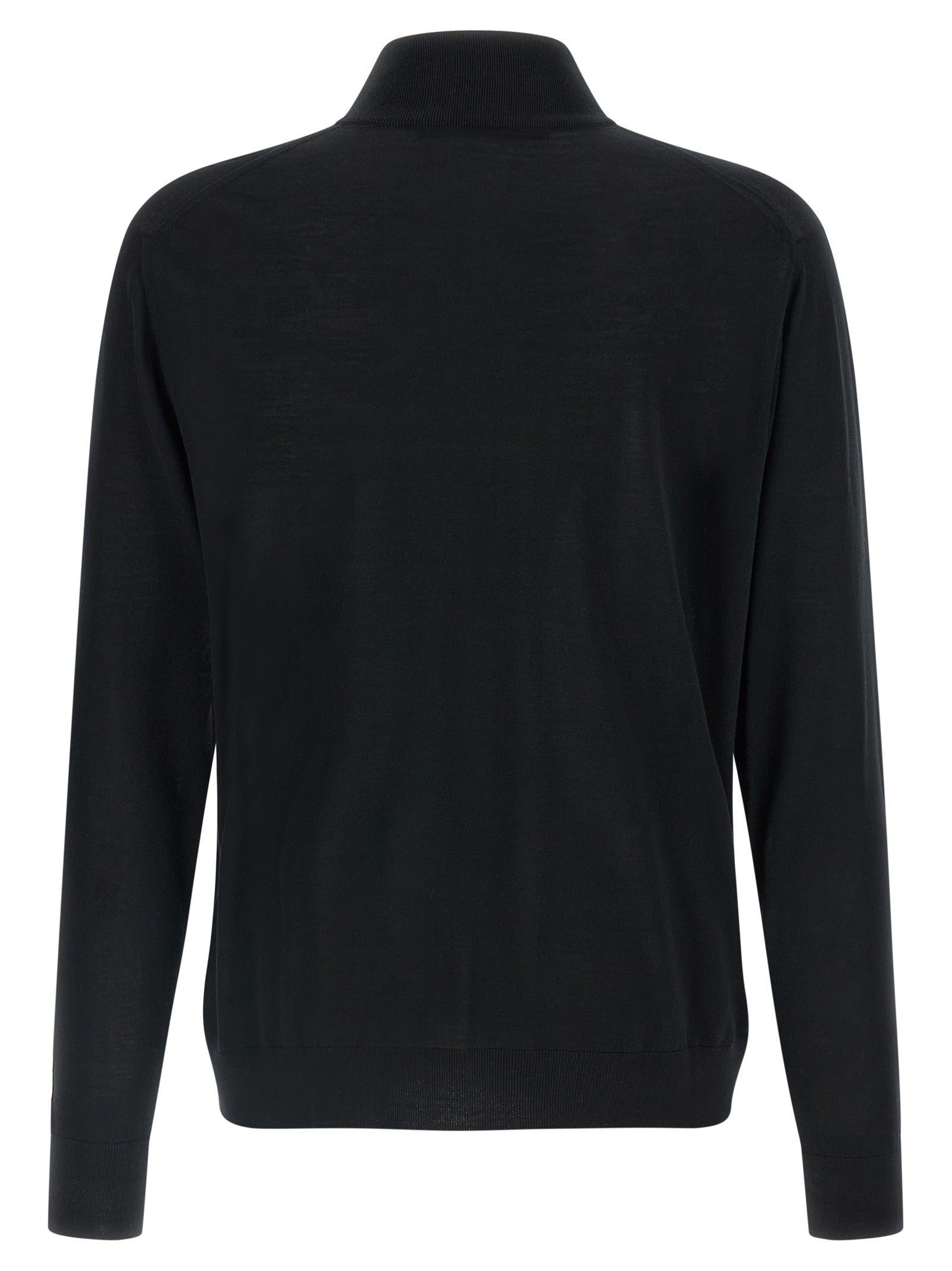 Kiton Half Zip Sweater Black