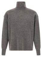 ma' ry' ya Half Zip Sweater Grey