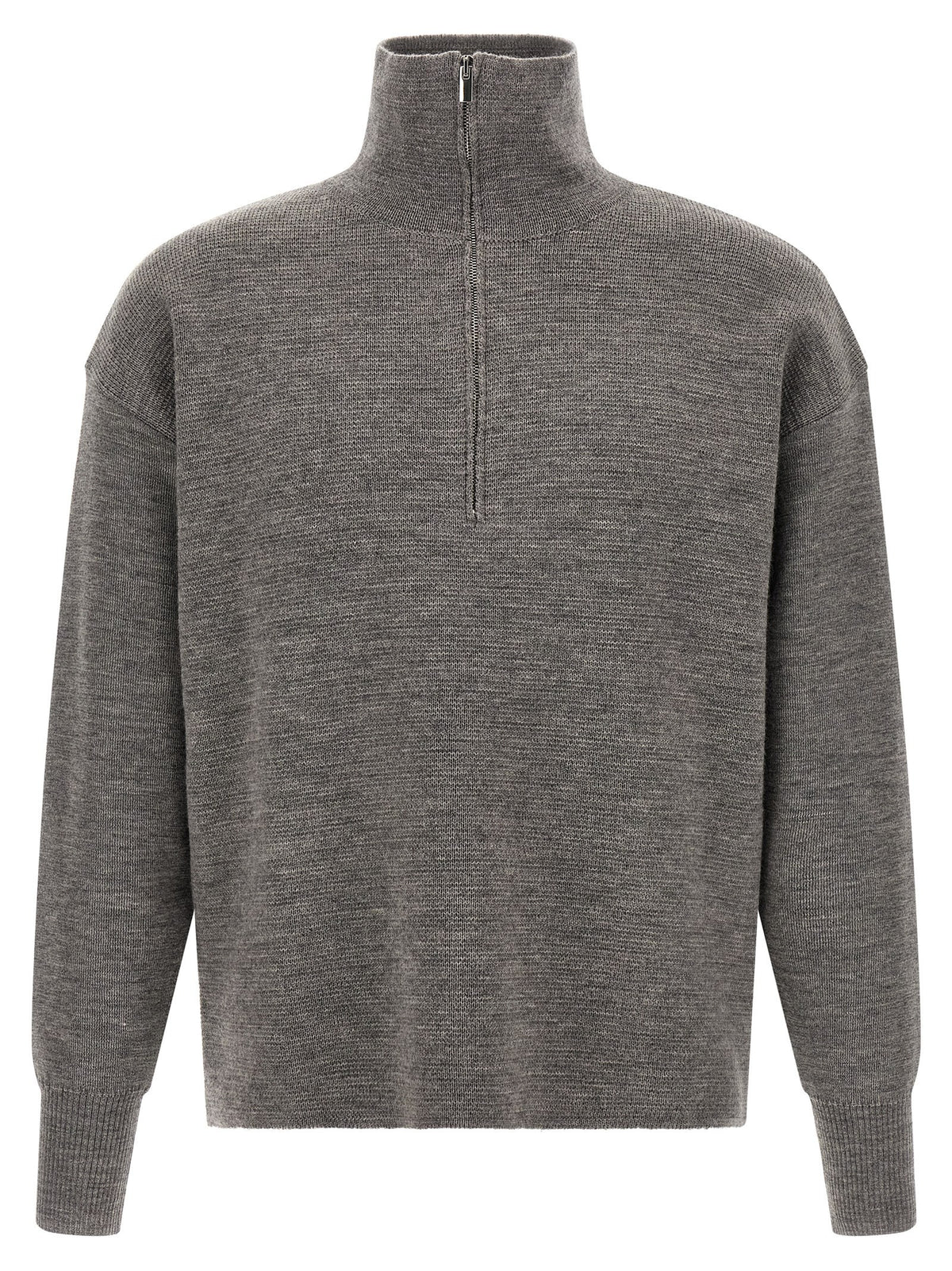 ma' ry' ya Half Zip Sweater Grey