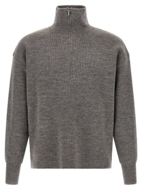 ma' ry' ya Half Zip Sweater Grey