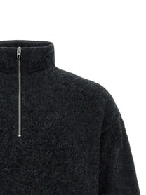 Jil Sander Half Zip Sweatshirt Grey