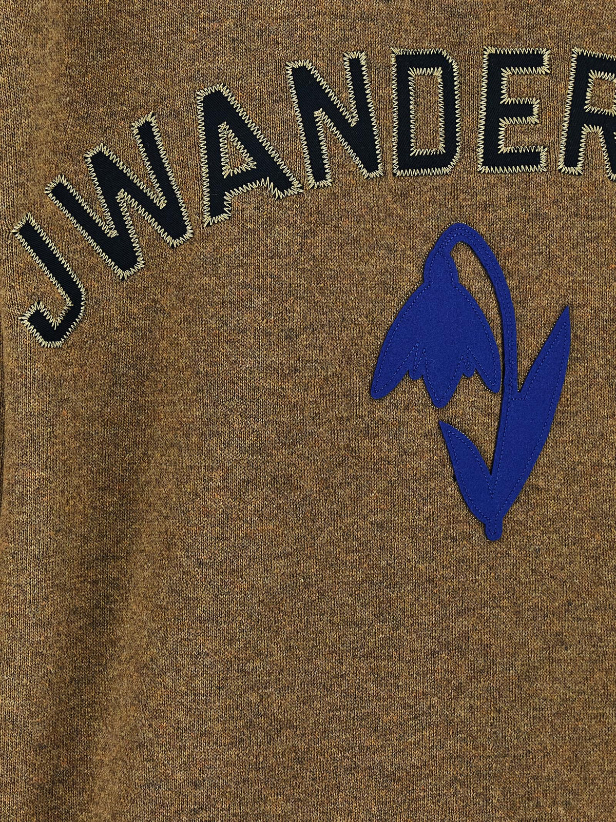 JW Anderson Half Zip Sweatshirt Gold