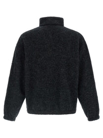 Jil Sander Half Zip Sweatshirt Grey
