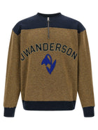 JW Anderson Half Zip Sweatshirt Gold