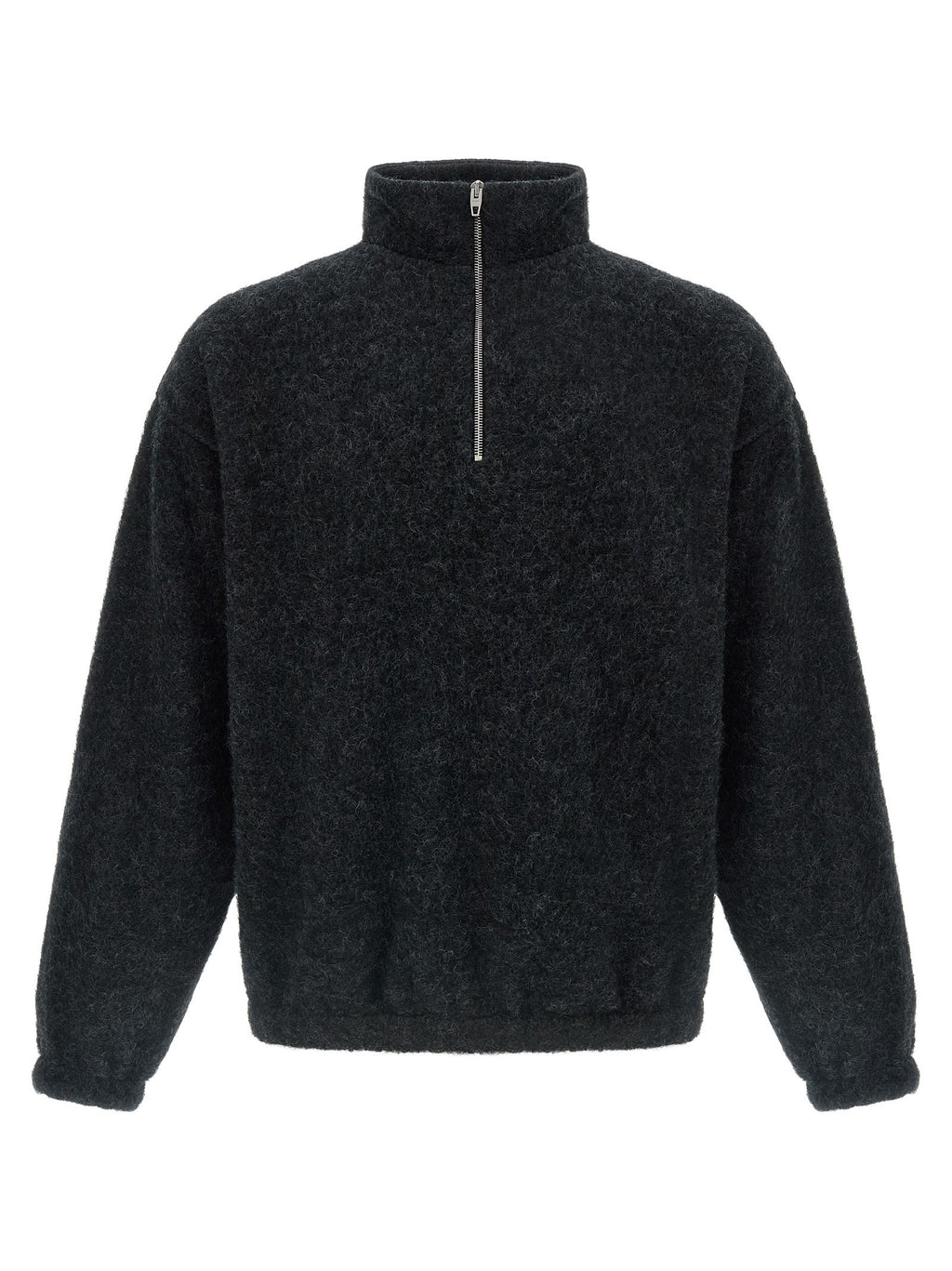 Jil Sander Half Zip Sweatshirt Grey