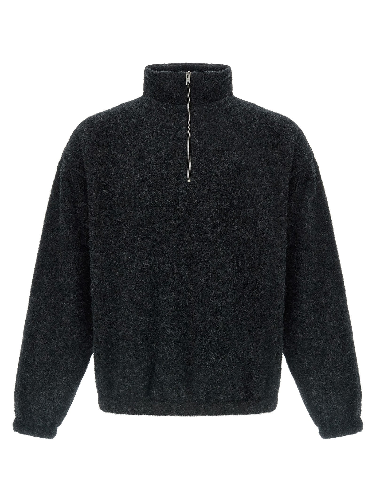 Jil Sander Half Zip Sweatshirt Grey