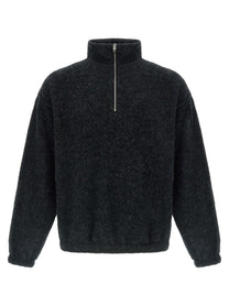Jil Sander Half Zip Sweatshirt Grey