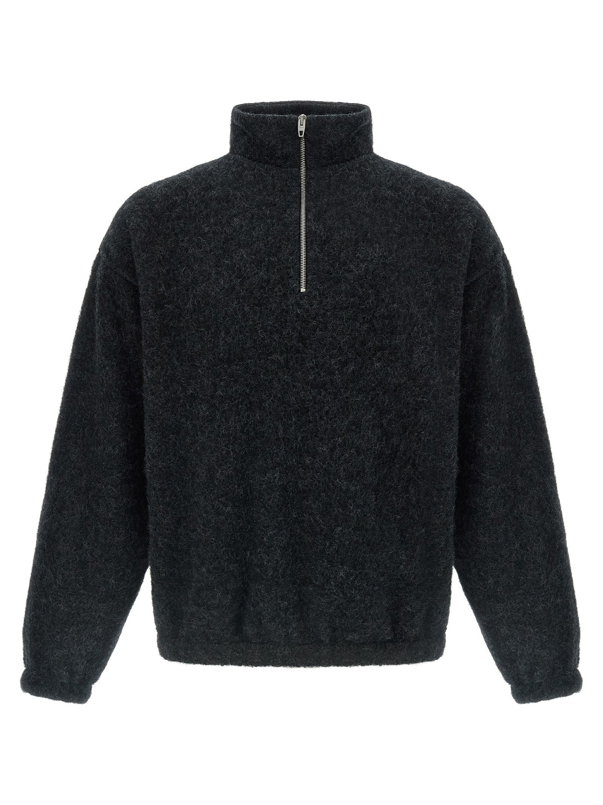 Jil Sander Half Zip Sweatshirt Grey