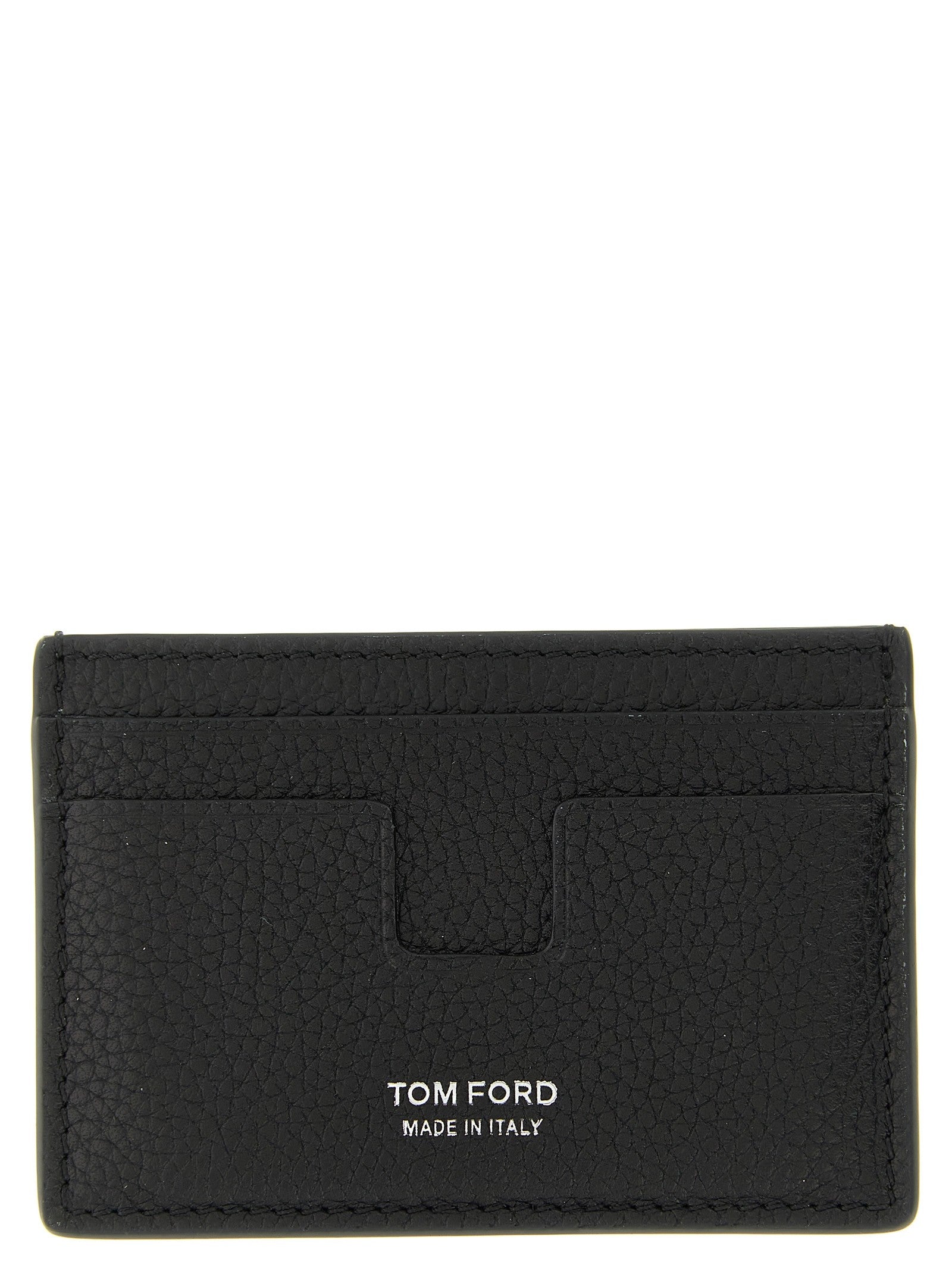 Tom Ford Hammered Card Holder Black