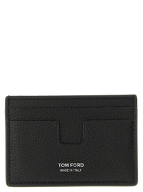 Tom Ford Hammered Card Holder Black
