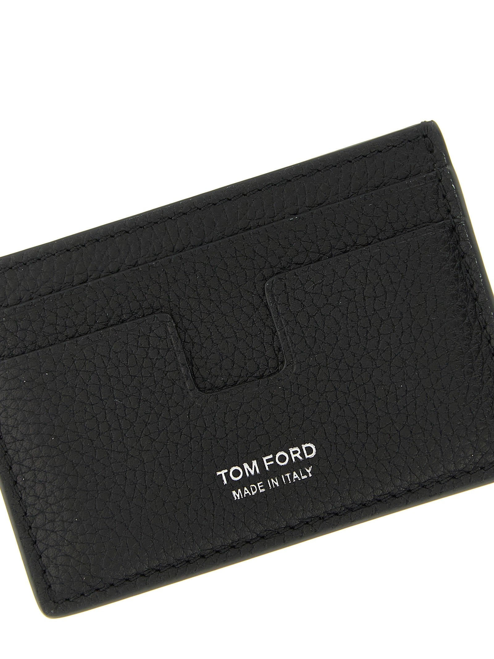 Tom Ford Hammered Card Holder Black