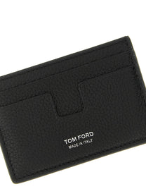 Tom Ford Hammered Card Holder Black