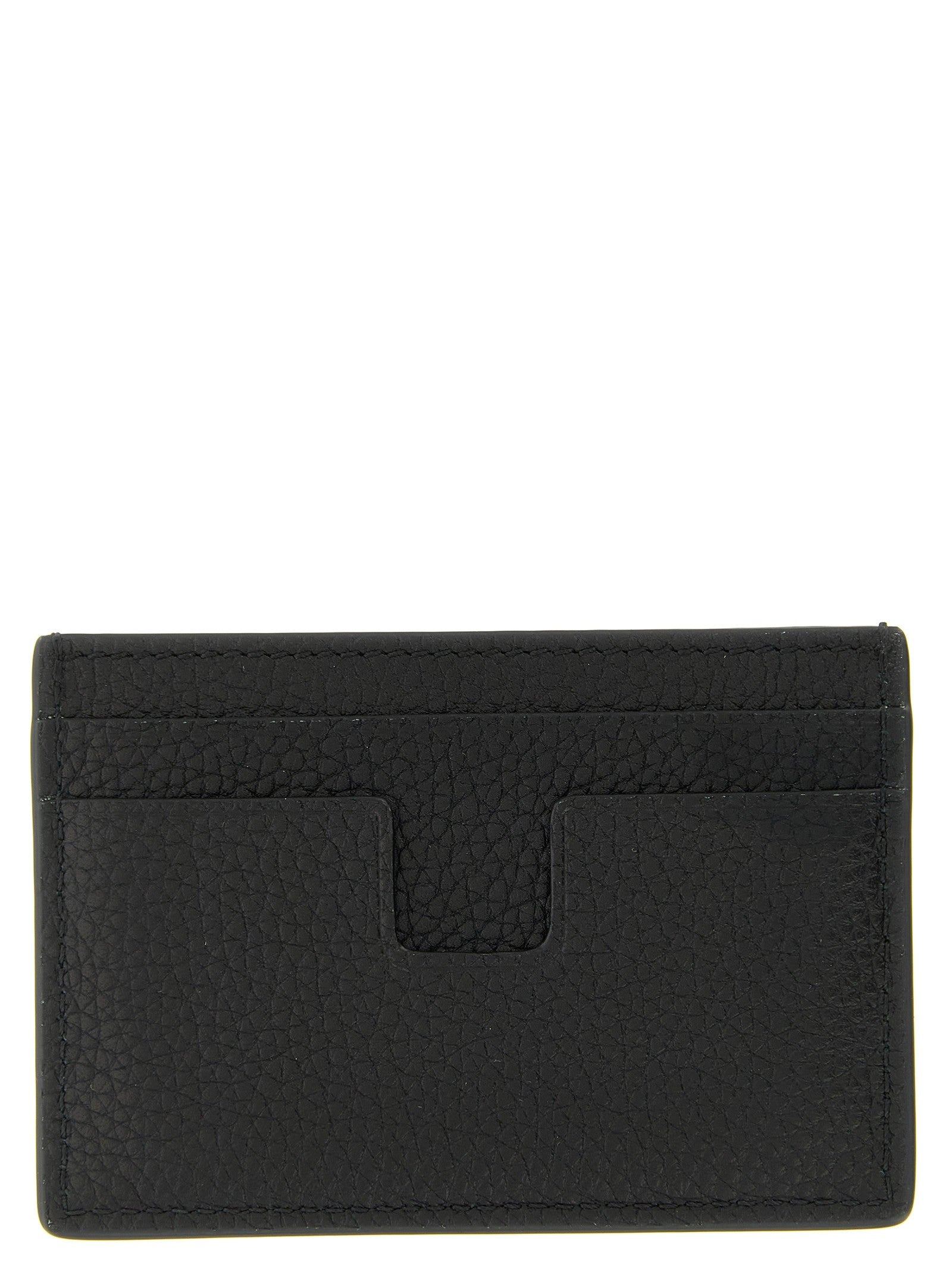 Tom Ford Hammered Card Holder Black