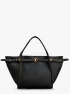 Tod's Women's Hammered Laeather Tote Bag Black