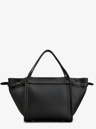 Tod's Women's Hammered Laeather Tote Bag Black, view 2