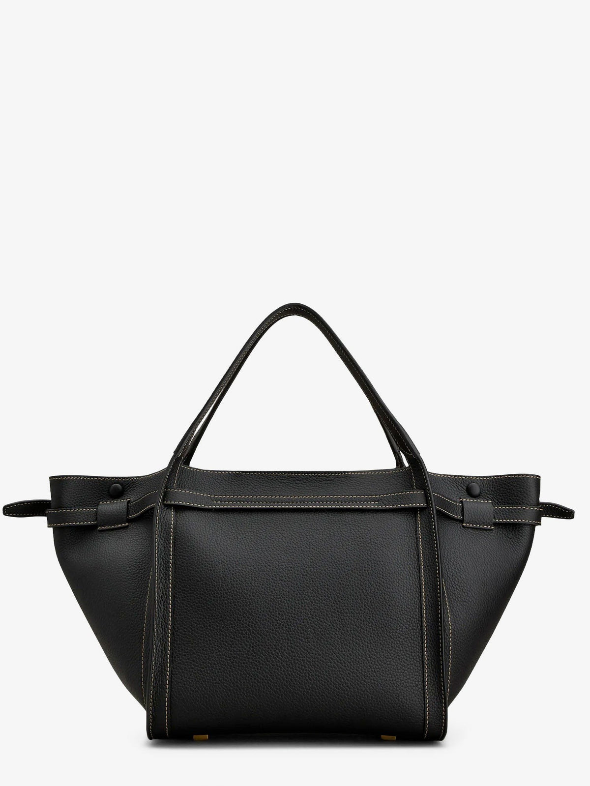 Tod's Women's Hammered Laeather Tote Bag Black, view 2
