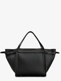 Tod's Women's Hammered Laeather Tote Bag Black