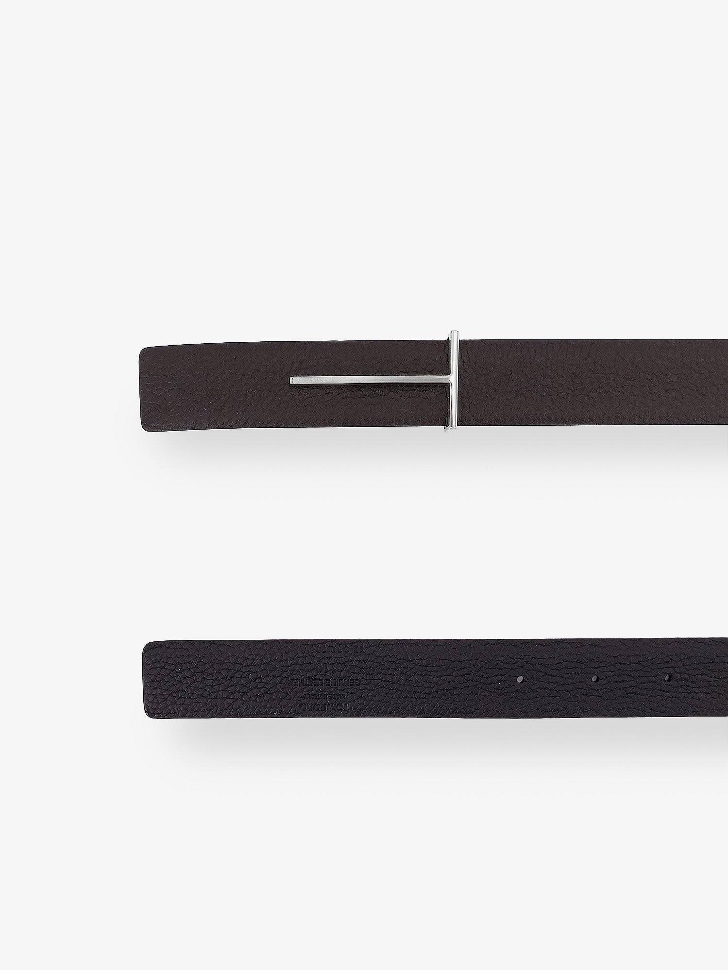 Tom Ford Men's Hammered Leather Belt Black
