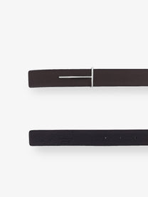Tom Ford Men's Hammered Leather Belt Black