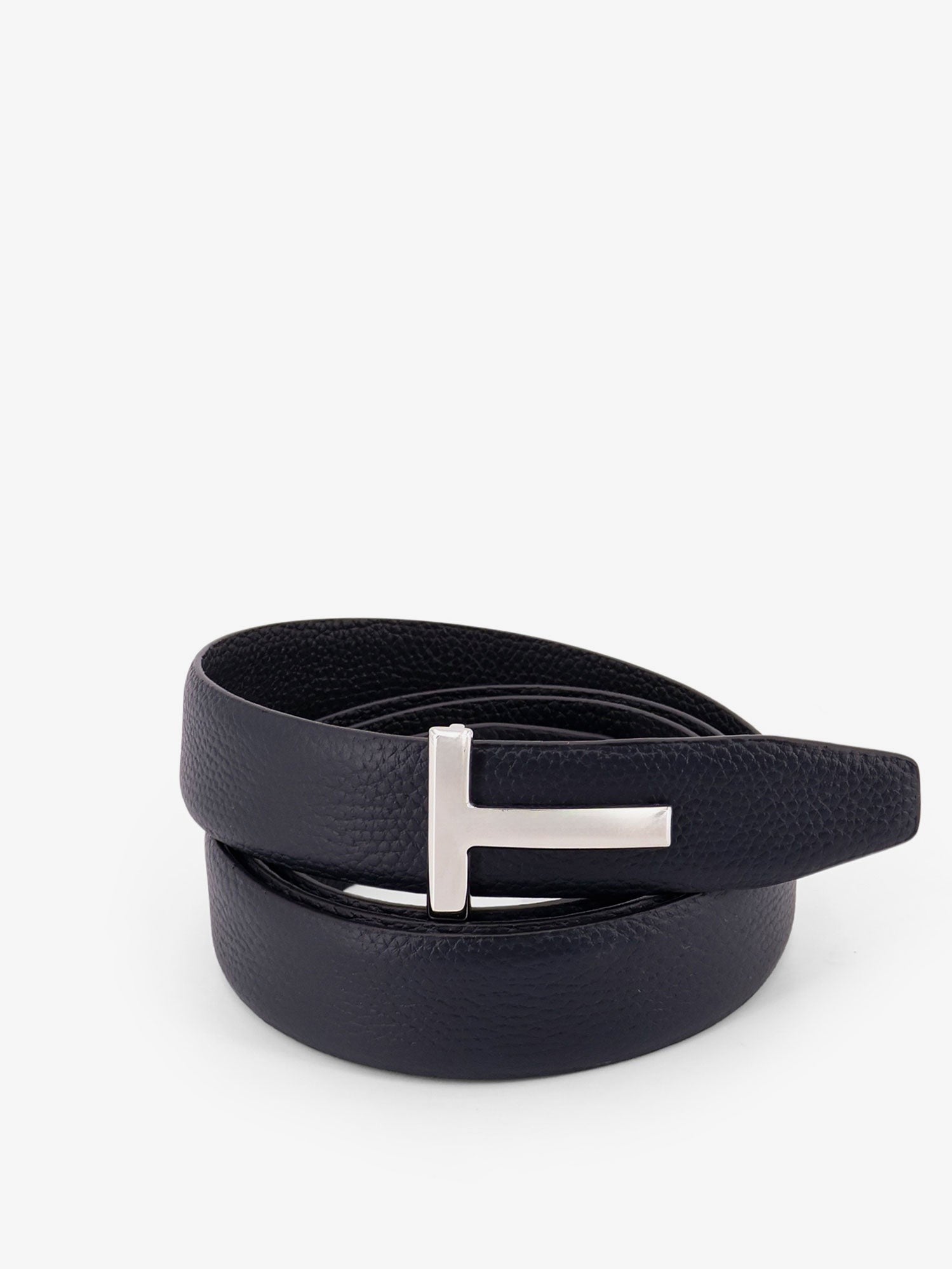 Tom Ford Men's Hammered Reversible Belt Gold