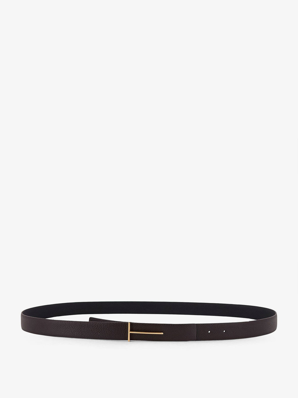 Tom Ford Men's Hammered Leather Belt Black