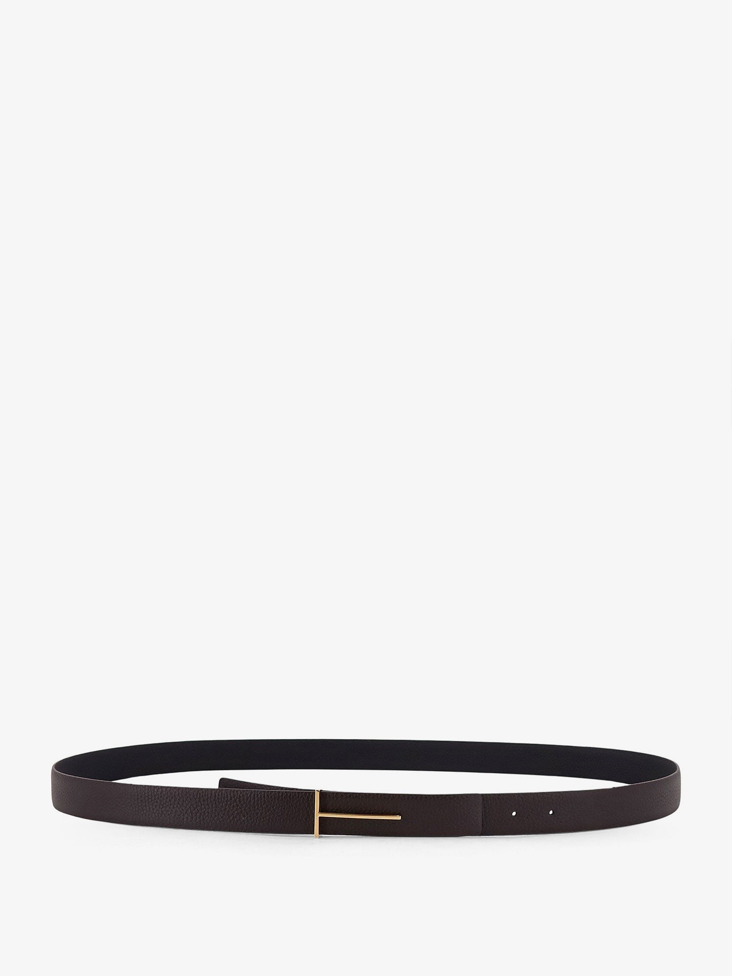 Tom Ford Men's Hammered Leather Belt Black